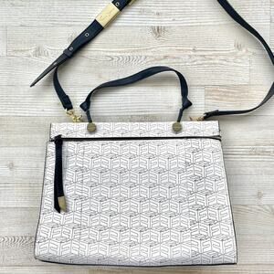Foley + Corinna Signature Large Dione Satchel‎ | White/Black